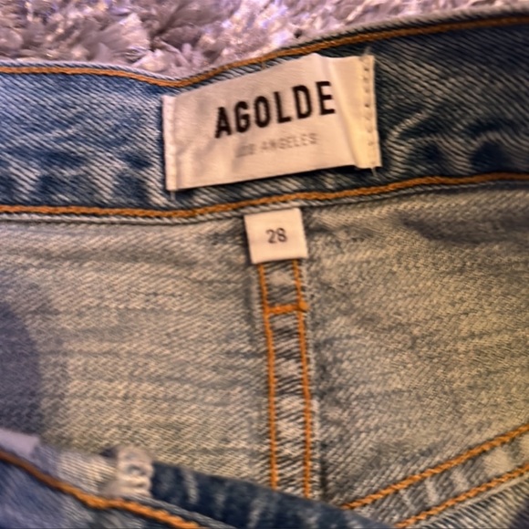 agolde criss cross straight leg jeans / mom jean - Picture 5 of 5